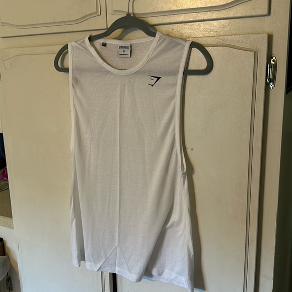 Gymshark Drop Arm Training tank White NWOT - Picture 9 of 10